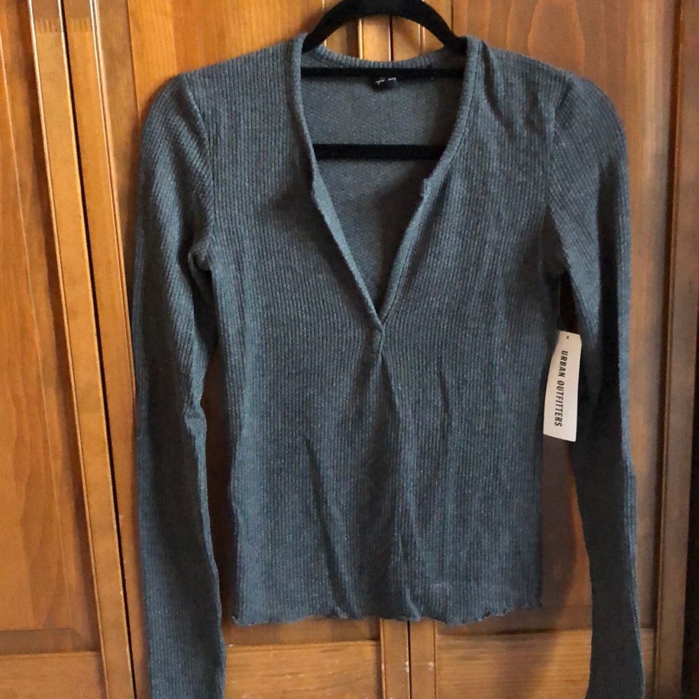 Urban Outfitters Cozy V Neck Knit Sweater